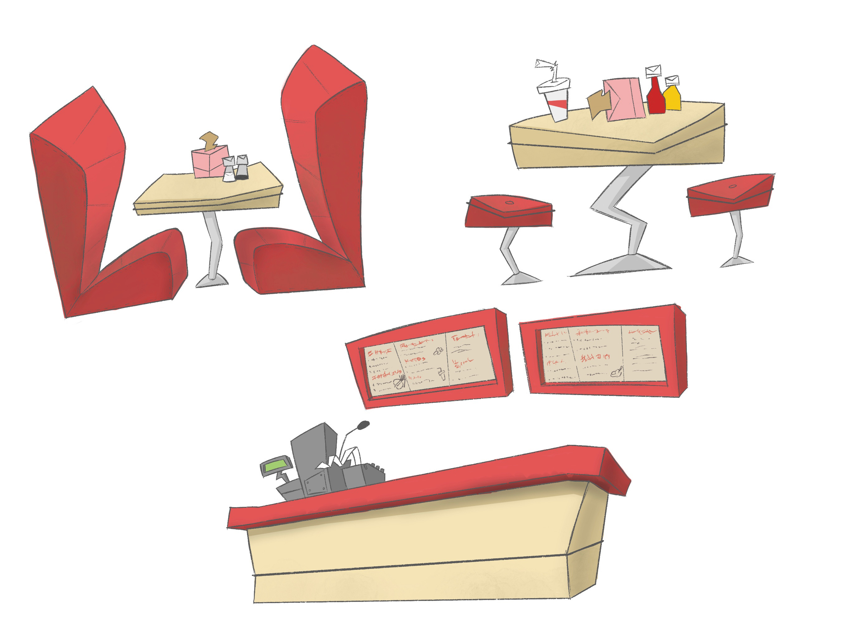 Fast food restaurant environment design