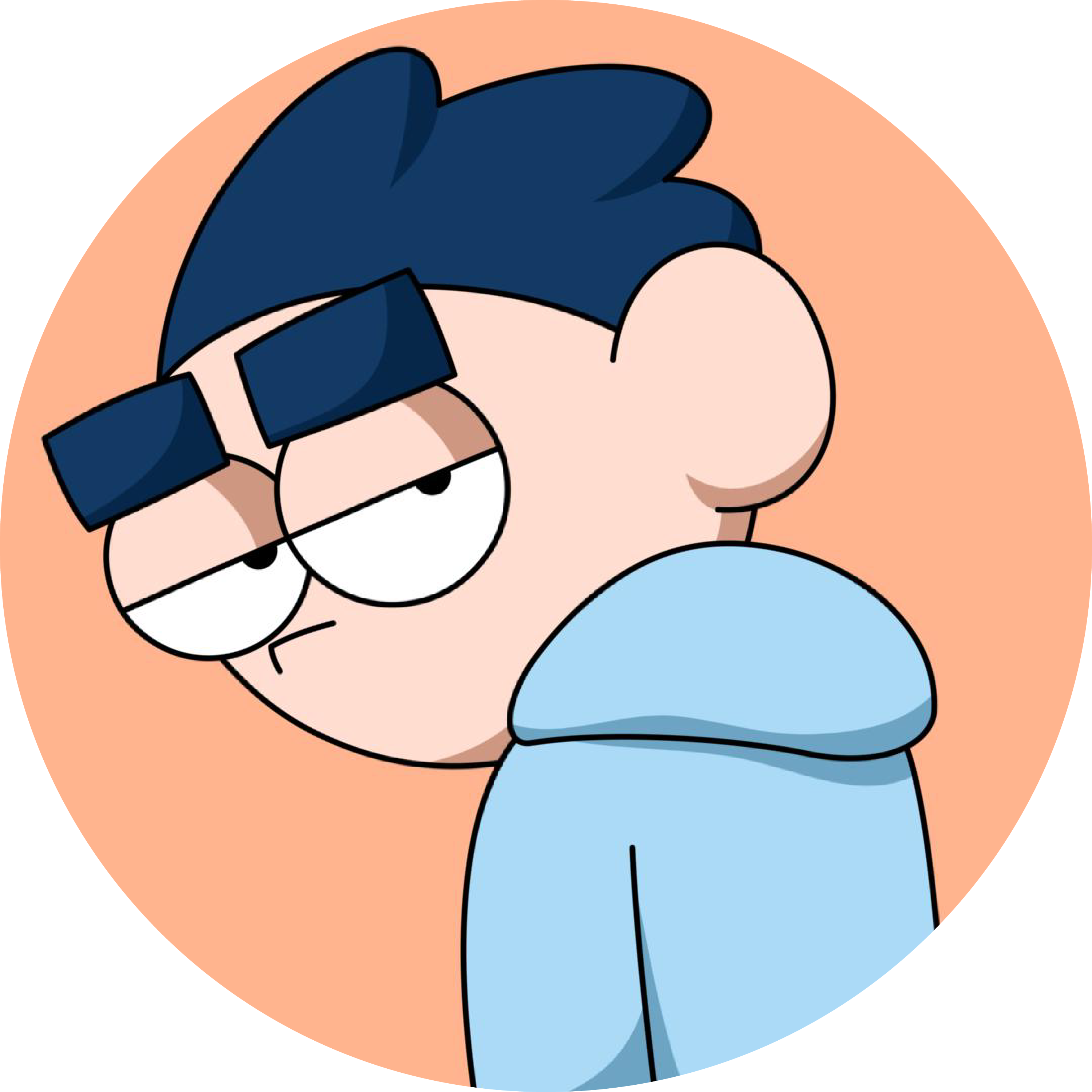 Cartoon self-portrait